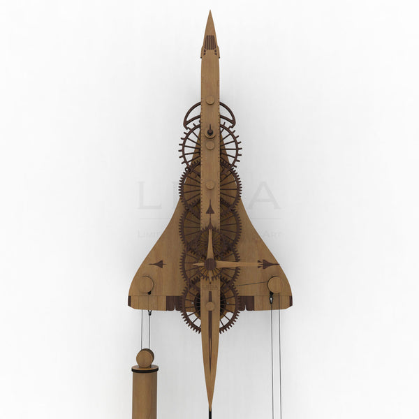 Concorde, An Icon Of The Skies - 50th Anniversary Wooden Clock