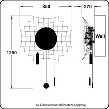 Load image into Gallery viewer, football clock fine art dimensional drawing