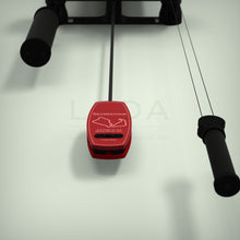 Load image into Gallery viewer, Image of the  red pendulum bob which etching of Silverstone race Course