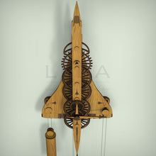 Load image into Gallery viewer, Concorde top view with clock gear train running down the length of the fuselage