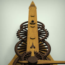 Load image into Gallery viewer, Concorde minute hand tipped with Concorde profile in walnut marquetry