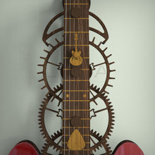 Load image into Gallery viewer, Close up view of guitar seconds hand, and gears with guitar centres