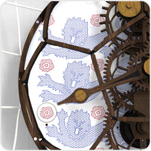 Load image into Gallery viewer, football clock three lions