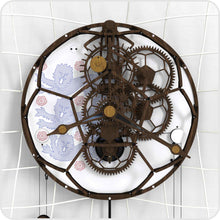 Load image into Gallery viewer, Football clock with England team 3 lions
