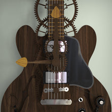 Load image into Gallery viewer, Close up of front plate, hour and minute hands, and gears