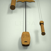 Load image into Gallery viewer, Oak Tree Of Life wooden mechanical wall clock pendulum with drive weight and winding handle