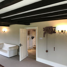 Load image into Gallery viewer, showmans engine clock installed on lounge wall