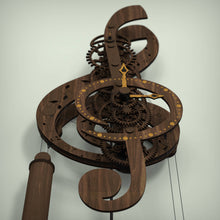 Load image into Gallery viewer, Treble clef clock