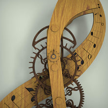 Load image into Gallery viewer, Treble clef clock escapement with seconds hand