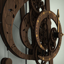 Load image into Gallery viewer, Treble clef clock frame with musical notes