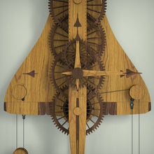 Load image into Gallery viewer, Concorde mechanical wooden clock with Concorde hour and minute hands 