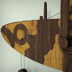 Spitfire wooden clock wing